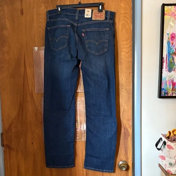 NWT Levi’s Men’s 559 Relaxed Straight Stretch Blue Jeans - Picture 7 of 8